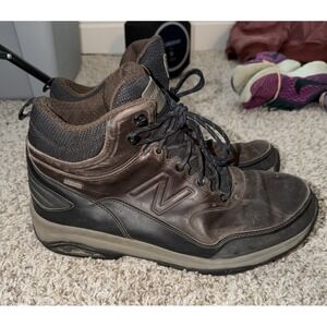 New Balance Men's Brown Leather Waterproof Hiking Boot Size 13 D MW1400DB